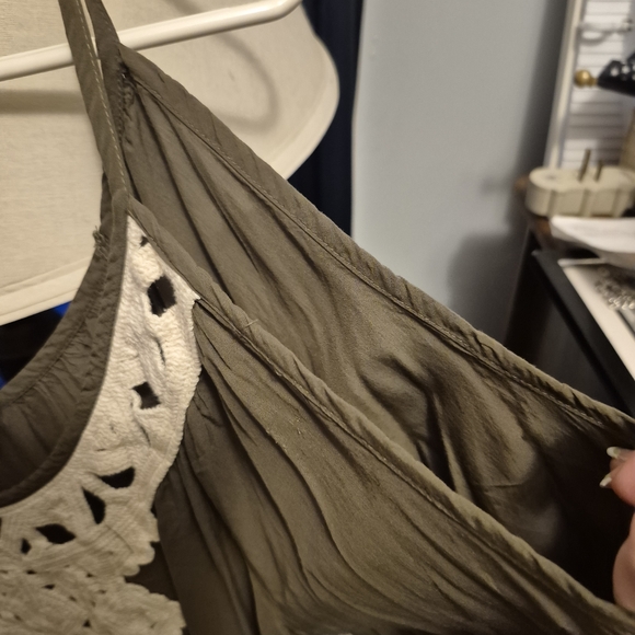 Solitaire Swim Women's Olive Green Top - Picture 7 of 7